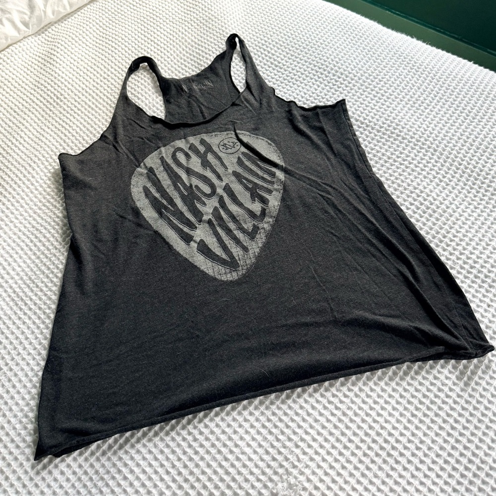 Women's Black Graphic Tank Top